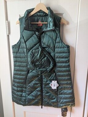 Emerald Green Duck Down Puffy Vest